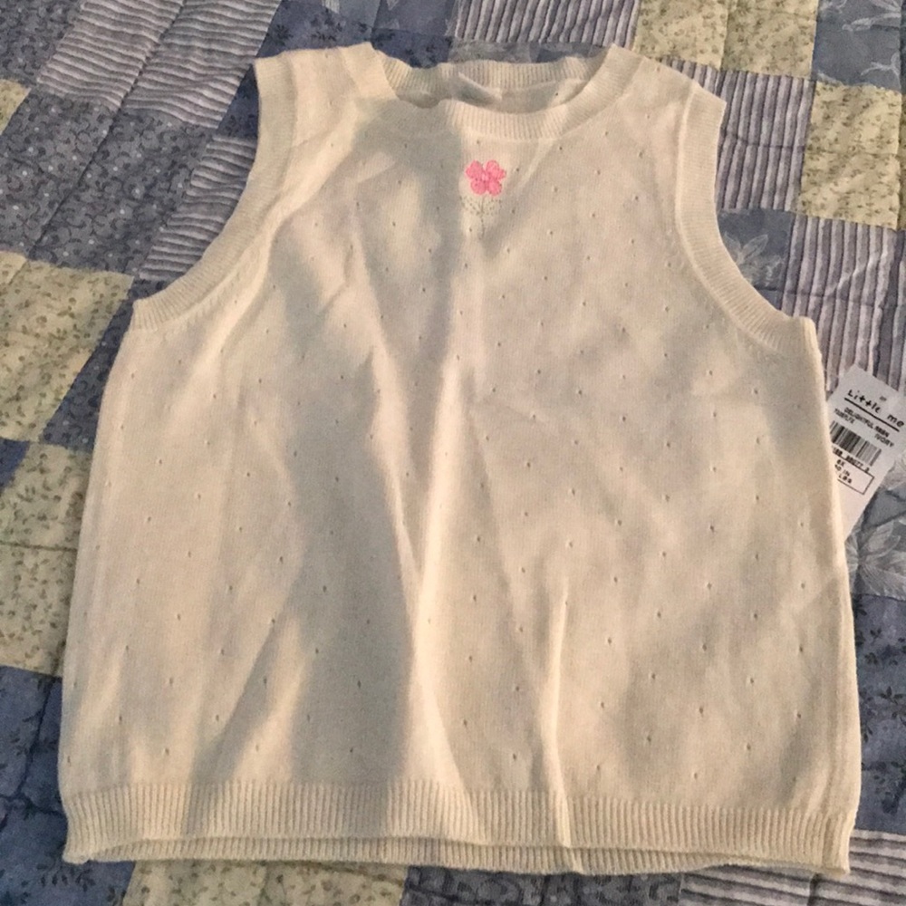 Little Me girls sweater vest